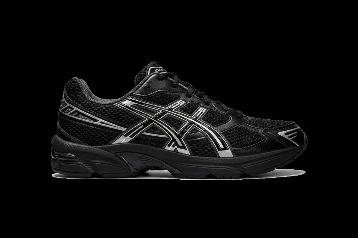 ASICS GEL-1130 black on black background