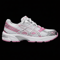 ASICS Gel 1130 White Silver Pink - Black Background
