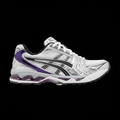 ASICS Gel Kayano 14 Silver Grape black background