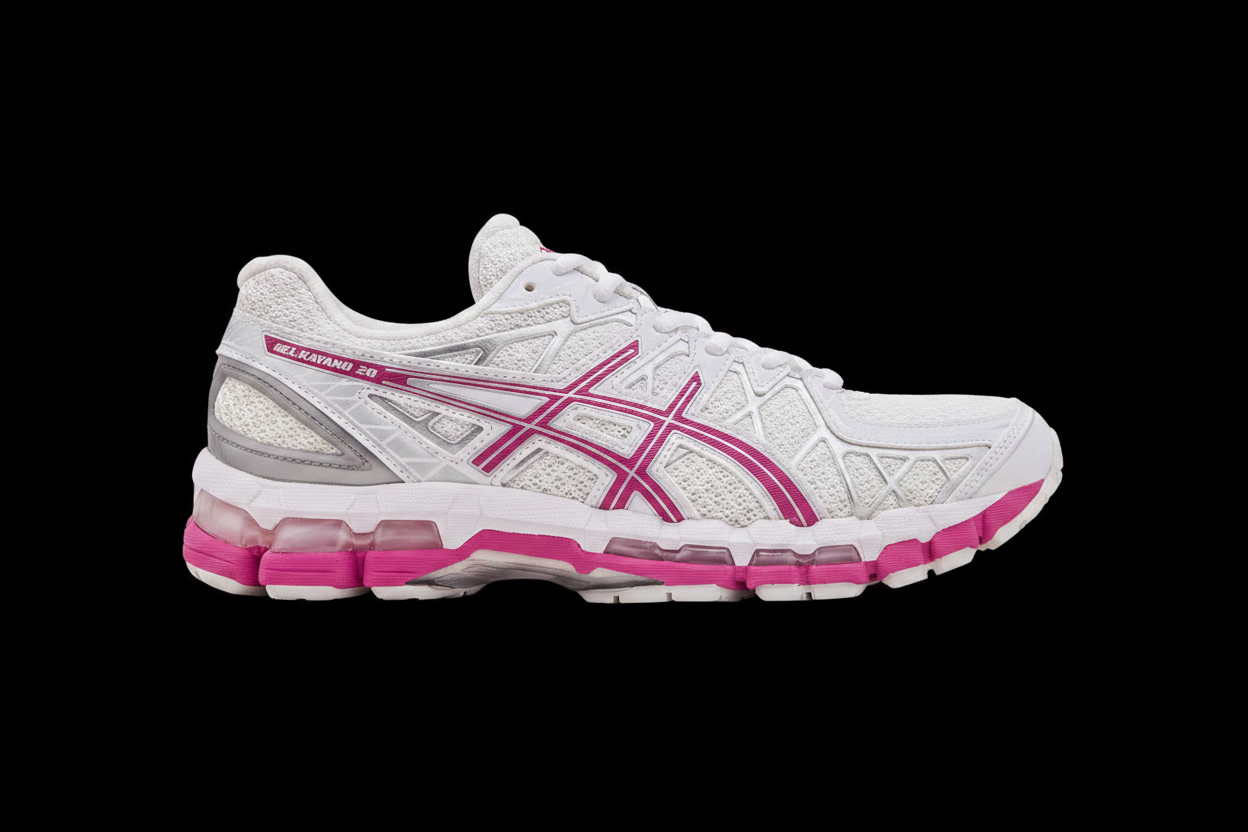 ASICS Gel Kayano 20 Black Background