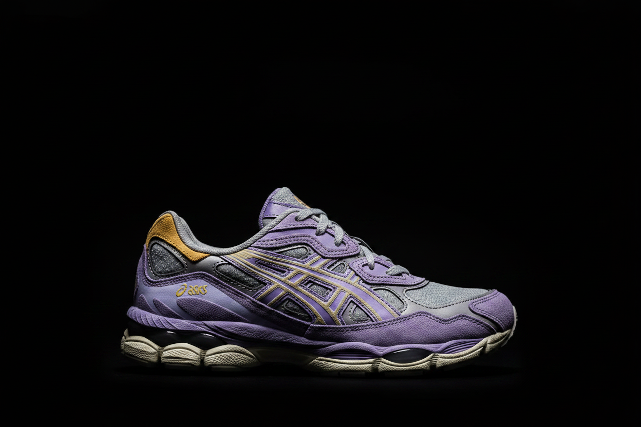 ASICS GEL-NYC Purple Black Background
