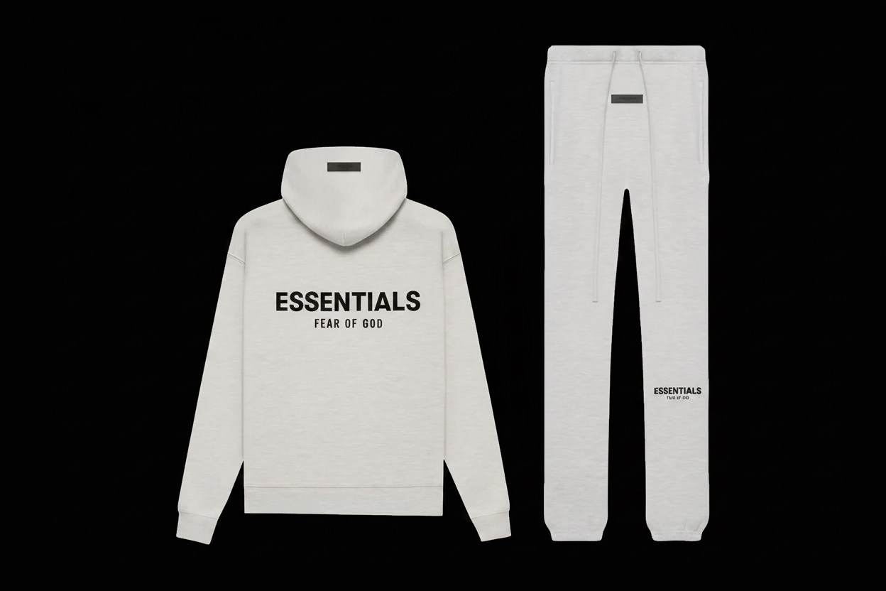 Fear of God Essentials Desert Sand - Black Background