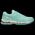 ASICS Gel-Kayano 20 Tiffany on black background