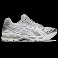 JJJJound x ASICS Gel Kayano 14 Silver White black background